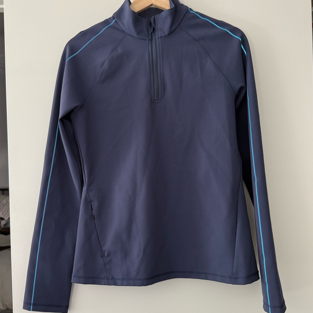 Outdoor Voices Frostknit Pullover Quarter Zip Running Jacket